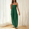 thumbnail image 5 of ABATAB Summer Jumpsuits for Women Casual Sleeveless baggy Rompers Wide Leg Jumpsuit with Pockets Dressy Clothes, 5 of 7