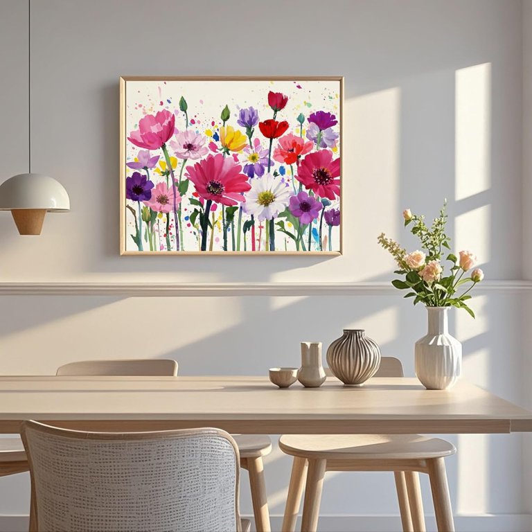 Paint By Numbers Kit - 3 Pack Flower Canvases For Adults & Kids (12x16 Inch)