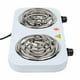 thumbnail image 2 of Parrilla eléctrica Iusa Modelo IU-2E2000 2 quemador espiral blanco, 2 of 7