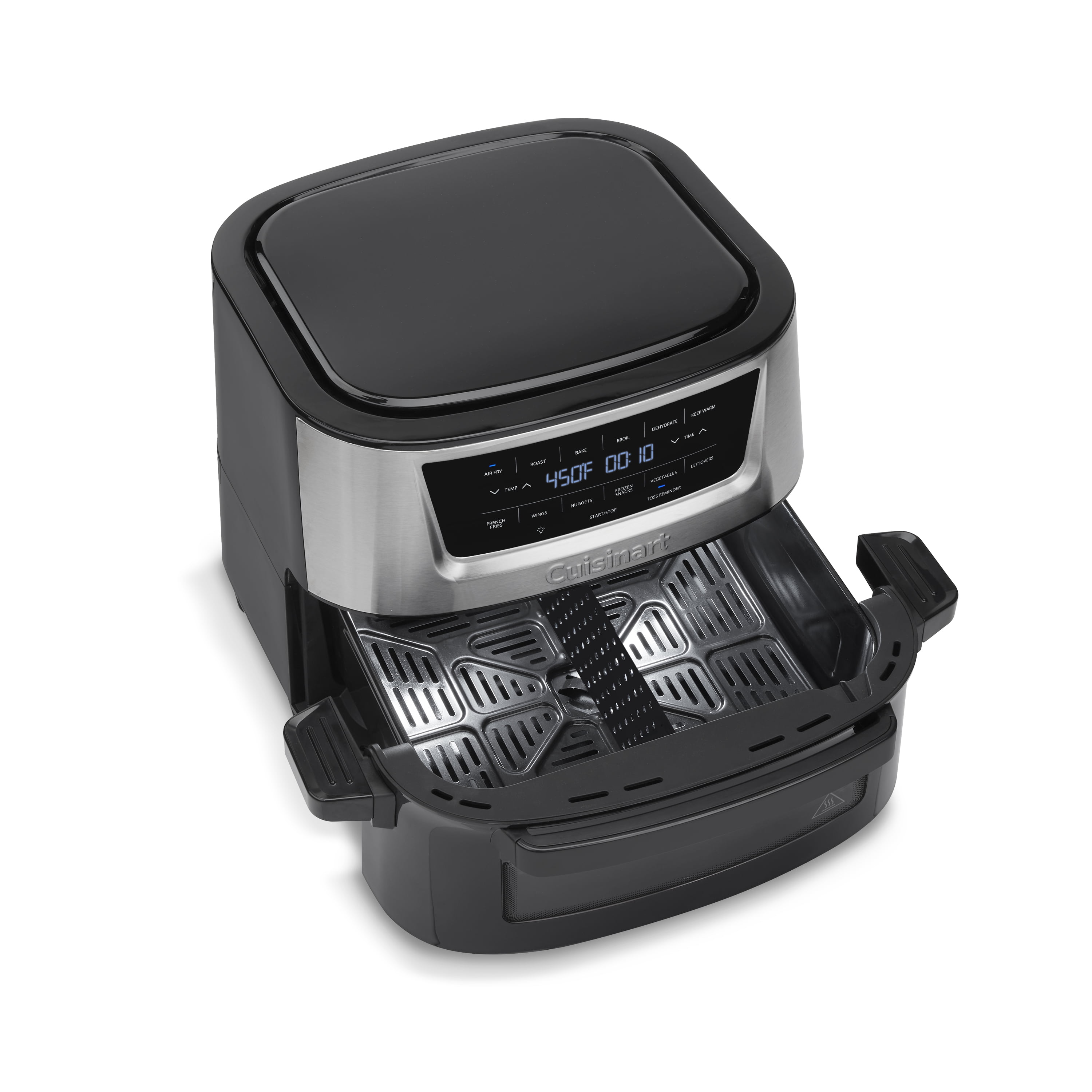 Cuisinart Air Fryer, 9-Quart Basket Stainless Steel Fryer Oven with 6 Presets to Roast, Bake, Broil, Air Fry, Dehydrate and Keep Warm, Dishwasher-Safe Parts, Quick & Easy Meals, AIRX-221, Black