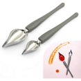 thumbnail image 1 of Culinary drawing decoration spoons set, 2 pcs multi-use stainless steel, 1 of 5