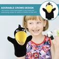 thumbnail image 4 of Toy de marioneta para títeres Niños Hand Puppet Cartoon Crows Títeres Tupón Animal Toy de peluche, 4 of 4