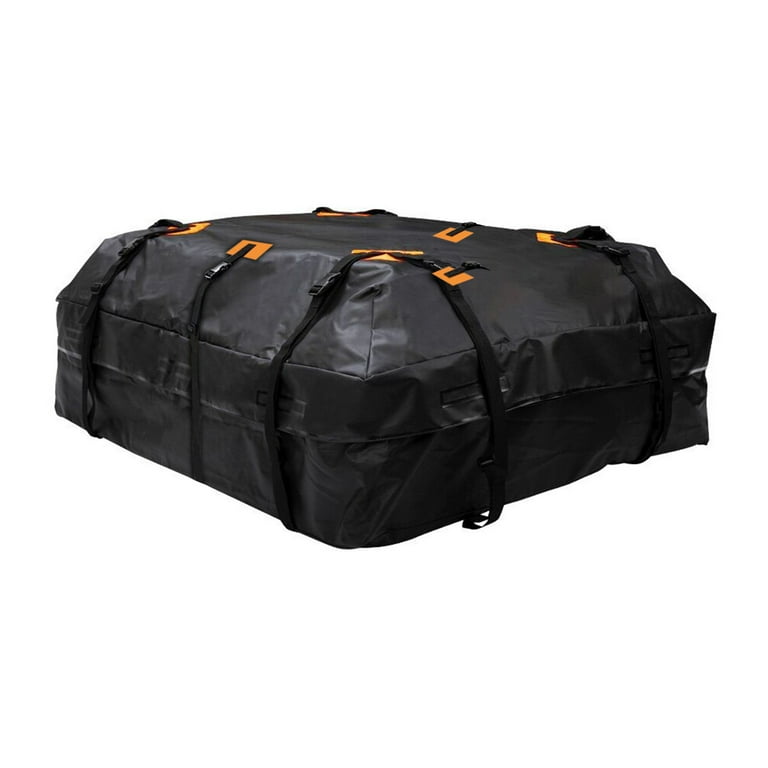 600D Waterproof Cargo Bag Car Roof Cargo Carrier Universal Luggage Bag Storage Cube Bag 20 Cubic feet for All Cars withWithout Rack