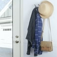 thumbnail image 3 of Dseap Sturdy Coat Rack with 5 Dual Hooks,Heavy Duty Wall Mounted Metal Hook Rail for Clothes Backpacks in Entryway,Matte Black 2 Pack, 3 of 6
