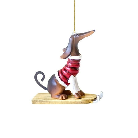 

1PC Funny Dog Ornament Christmas Ornaments Christmas Tree Decoration Car Holiday Ornament Car Pendant Christmas Decoration 2PCS Garland Mantle Hooks Party Beads Stained Glass Hanging Staircase Garland