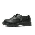thumbnail image 3 of kkdom Boys Girls Dress Oxfords Shoes School Shoes For Kids Lace Up Leather Shoes Black 9 Toddler, 3 of 6
