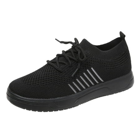 

Sneakers for Women Fashion Summer And Autumn Women Sneakers Striped Mesh Breathable Flat Bottom Comfortable Casual Style Shoes for Women Mesh 42