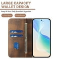 thumbnail image 7 of for Samsung Galaxy A530 Phone Case Wallet Protective Case leather Cover with magnetic closed cBrownit card slot shockproof protection phone case, 7 of 7