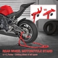 thumbnail image 3 of AKDSteel Support de Roue avant de Moto, Support de Levage Réglable Robuste de 850 Lbs, Support de Vélo Sport u/l avec Roues Doubles et Coussin Antidérapant pour Motos et Scooters d'Essai, 3 of 6