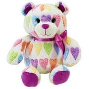 Way To Celebrate Valentines Day Plush, Rainbow Heart Bear