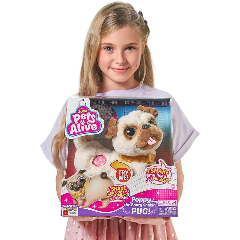 ZURU Pets Alive: Poppy The Booty Shakin? Pug - Walmart.com