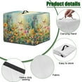 thumbnail image 5 of ZIATUBLES Butterfly Wildflower Print Kitchen Juicer Dust Cover Stain Resistant Appliance Protective Case Kitchen Countertop Organized Decor Accessories, Large Size, 17 "W x 11 "D x 15 "H, 5 of 7