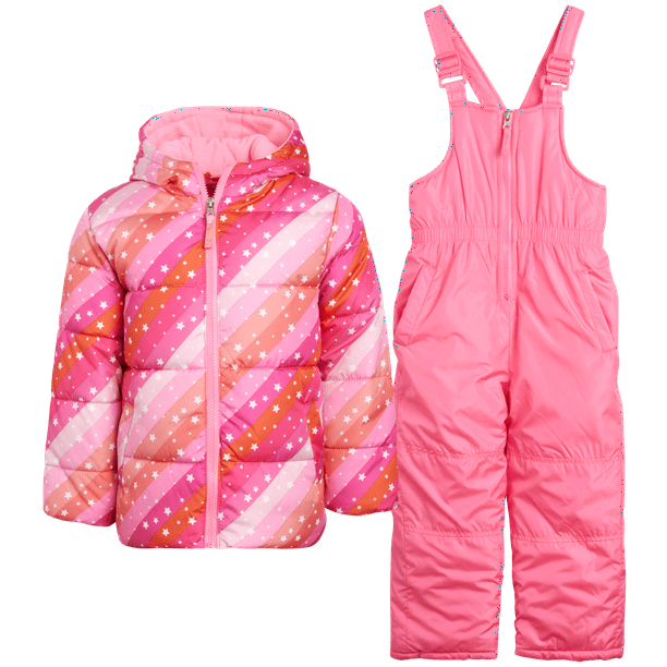 Pink Platinum Girls' Snowsuit - 2 Piece Insulated Ski Jacket and Snow ...