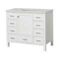 thumbnail image 2 of Horizon 42" Bathroom Vanity with White Cabinet and Engineered White Top, 2 of 6