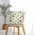 thumbnail image 5 of Fuzoiu Funny Avocado In Mexican Clothes Print Square Pillow Cover,Hidden Zipper Design,Luxury Square Pillow Case, Throw Pillow,Couch Cushion-22"x22", 5 of 7