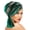Dark green, variant on Soft Velvet Turban Hat with Rhinestones Decors Crossed Forehead Design Chemo Hat