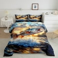 thumbnail image 2 of Erosebridal Hunting and Fishing Bedding Queen Comforter Set, Pike Fish Comforter Sets Queen Size, Rustic Farmhose Reversible Down Comforter, Ultra Soft Bedroom Decor, 3pcs, 2 of 7