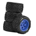 thumbnail image 1 of Yinanstore 4 Pieces 1/18 RC Car Wheels and Tires Accessories Sturdy High Performance Spare Parts Replacement RC Car Part for Typhon Grom Blue, 1 of 8