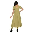 thumbnail image 4 of Moomaya Indian Women Cotton Front Slit Kurtis Solid Bollywood Designer Kurti, 4 of 6