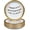 Friendsgiving, Sitcom-Themed, variant on Confettiville Thanksgiving Paper Plates, 50-Count Fall-Themed Decorative Disposable Serving Plates, Cream, Gold Foil Scalloped Edge, 9 Inches