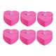 thumbnail image 2 of 6 velas decorativas con forma de corazón, pequeñas y versátiles, con luz LED. Rosa, 2 of 7