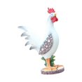 thumbnail image 2 of Figuras de estatua de pollo, artísticas, coleccionables de animales de granja, escultura de jardín para oficina, patio, jardín, patio Pequeña Macarena Estatua de pollo, 2 of 8