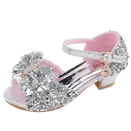 

Ahomtoey Baby Girls Summer Pearl Butterfly-Knot Bling Single Princess Shoes Sandals Open Toe Comfortable Ankle Strap Sandals Non-slip Sandals Apply to Outdoor Toddler Walk Early Access Deals