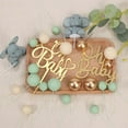 thumbnail image 5 of Qianfeng 28 Pcs Cake Toppers for Baby Shower Decoration, Baby Taglines and Cake Top Balls, 5 of 10
