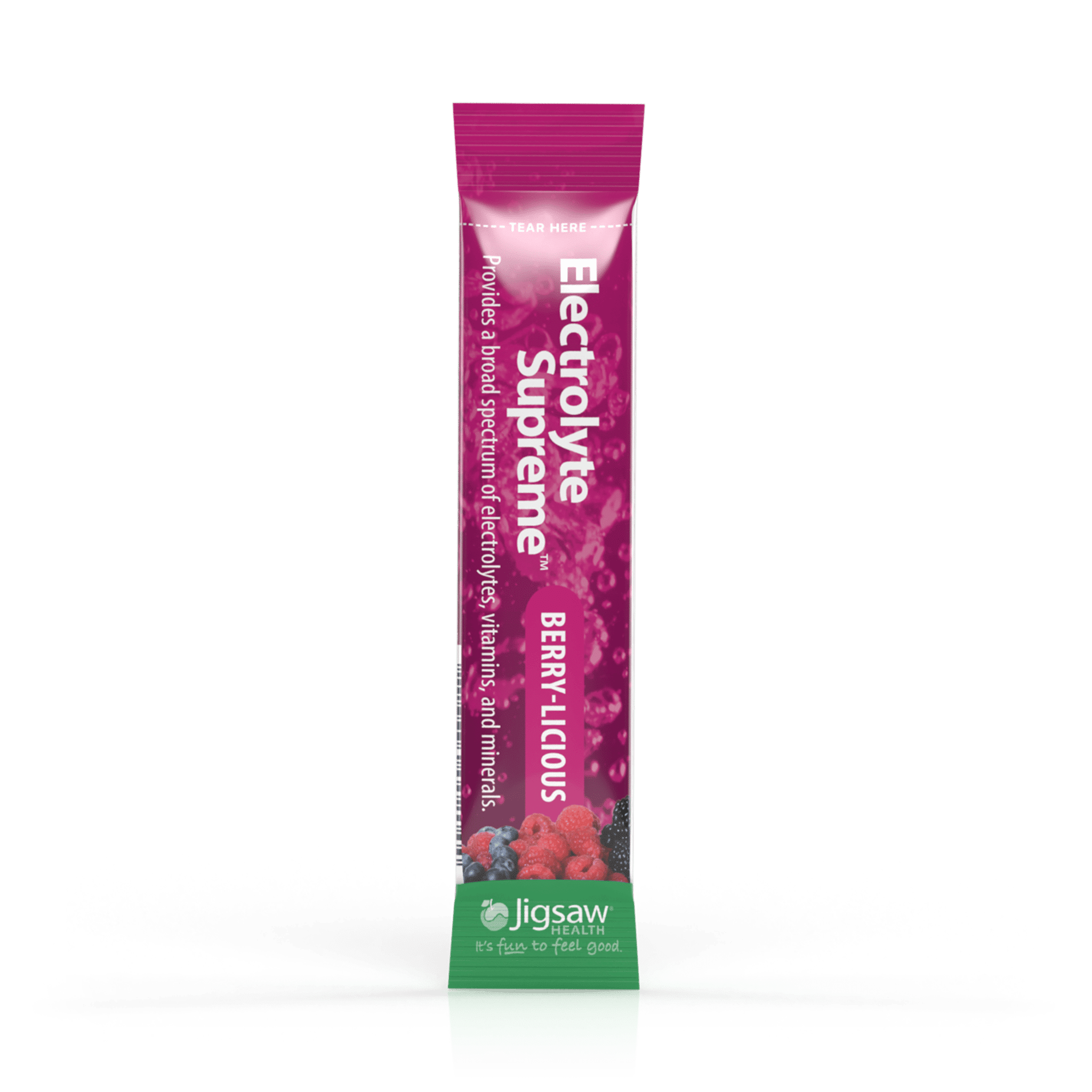 Jigsaw Health Electrolyte Supreme, Berry-Licious, 60 Packets, 11.4 oz (324 g)