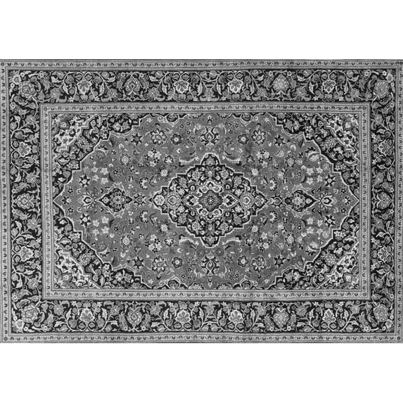 Ahgly Company Indoor Rectangle Persian Gray Traditional Area Rugs, 4' x 6'