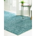 thumbnail image 2 of Unique Loom 3145910 4 x 6 ft. Davos Shag Rectangular Rug, Marine Blue, 2 of 2