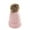 Pink, variant on Women Winter Solid Color Pompom Knitted Beanie Hat Thick Warm Stretch Ski Cap
