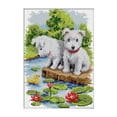 thumbnail image 1 of Counted Cross Stitch s Cross-Stitch Pattern Animals Dogs with Printed Fabric 11ct, 1 of 8