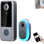 GuardianBell Pro, with Smart WiFi Doorbell and Security Cam, with Live View, Two-Way Audio, Motion Alerts, Auto Snapshots, Local Recordings (B)