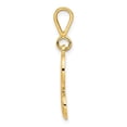 thumbnail image 2 of Diamond2Deal 14K Pendentif Initiale Lettre H en Or Jaune Script Filigrane pour Femmes, 2 of 5