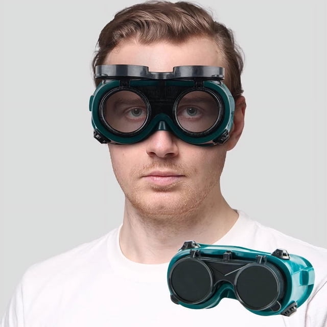 Matoen Fold-up Welding Goggles Welding Goggles Welding Special Flip Flat Mirror