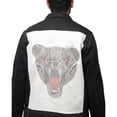 thumbnail image 2 of X RAY Jeans Mens Bear Growl Denim Jacket, Jet Black, L, 2 of 6