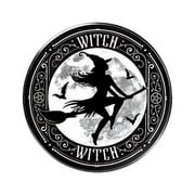 Alchemy Gothic CC24 Witch Coaster Set, Black, Gray & White