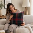 thumbnail image 7 of Christmas Vintage Tartan Plaid Pillow, Christmas Throw Pillow, Sofa Bedroom Holiday Decor Pillow, 7 of 7