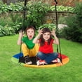 thumbnail image 2 of Pemberly Row 40'' Flying Tree Swing Indoor Outdoor Play Set Colorful Fabric, 2 of 10