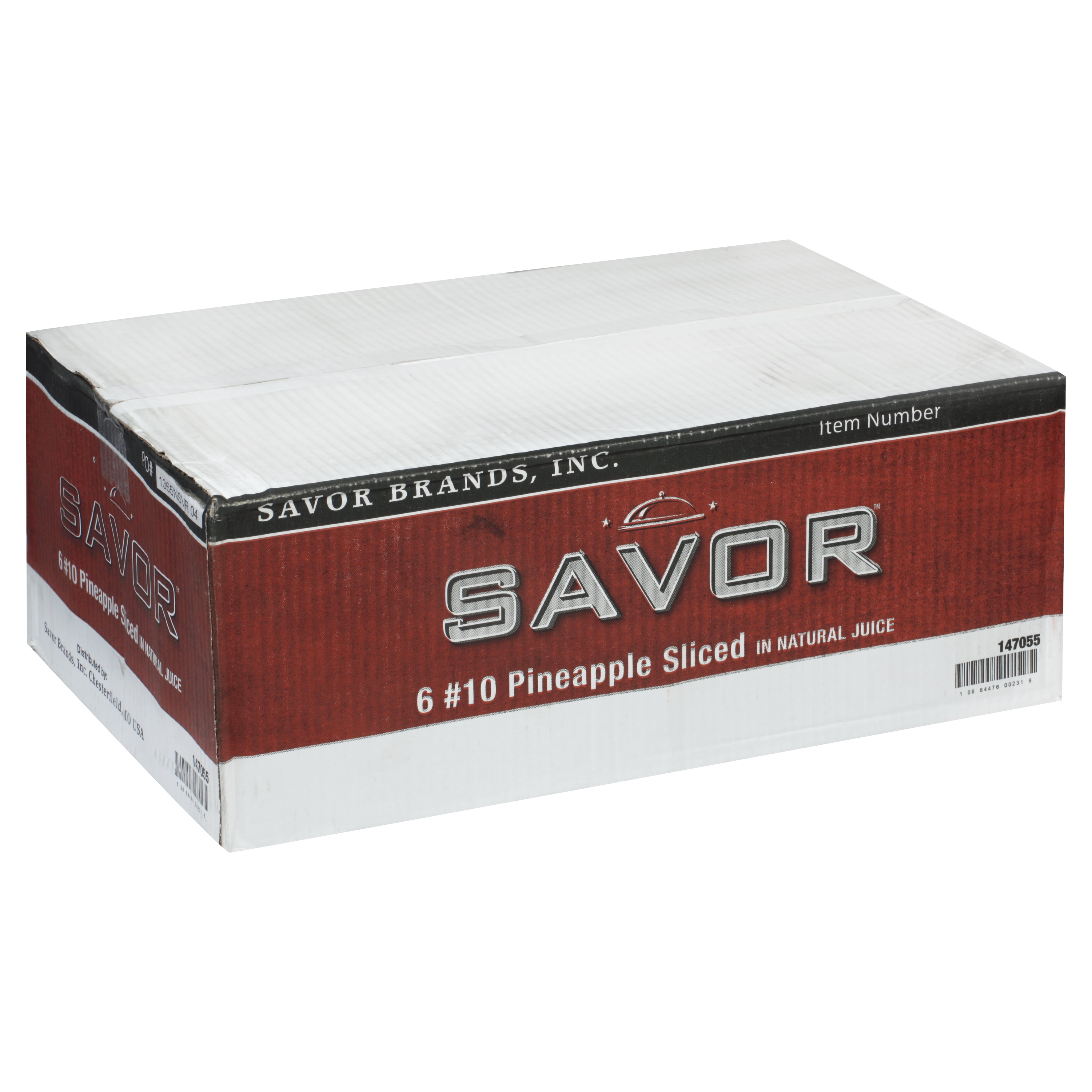 (Price/Case)Savor Imports Choice Pineapple Slices In Juice #10 Can - 6 Per Case