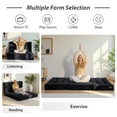 thumbnail image 3 of BYBYME 6 inch Tri-Fold Mattress,Corduroy Folding Mattress Made of a Whole Foam,Memory Foam Mattress Topper Perfect for Sleeping,Camping,Twin,Black, 3 of 10