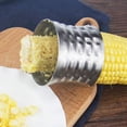 thumbnail image 4 of 1 Pack Stainless Steel Rotating Corn Sheller Creative Corn Kernels Stripper Kitchen Gadget, 4 of 8