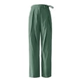 thumbnail image 5 of JIAYUE Women's Pants Ankle-Length Elegant Wide Leg Relaxed Fit High Waist Trousers For Everyday Wear Casual Bottoms For Women, 5 of 5