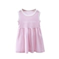 thumbnail image 2 of Spazoro Kids Girls Dresses, Round Neck Cute Printed Sleeveless Fashion Princess Dress for Child Girls Pink Size 9 Months, 2 of 5