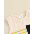 thumbnail image 5 of Bagilaanoe 2pcs Toddler Baby Boy Shorts Set Contrast Colors Sleeveless Tank Tops + Shorts 6M 12M 18M 24M 3T Kids Casual Summer Clothes, 5 of 7