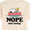 thumbnail image 3 of Peanuts - Pool Nope Not Today - Men's Short Sleeve Graphic T-Shirt, 3 of 6