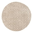 thumbnail image 3 of Unique Loom Trellis Shag Collection Area Rug - Ruth (10' Round Light Brown/Ivory), 3 of 11