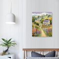 thumbnail image 3 of Nawypu Countryside Spring Landscape with Cottages Modern Watercolour Painting Large XL Wall Art Canvas Print 16x20 inch, 3 of 4