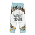 thumbnail image 5 of Junzan World Travel Women'S Pajama Pants Drawstring Comfy Sleep Bottoms With Pockets, 5 of 9